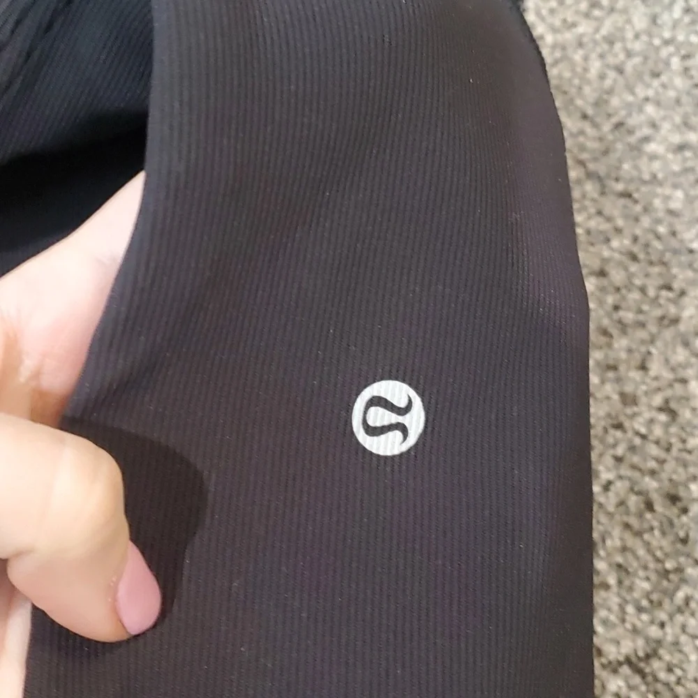 Lululemon Athleta Yoga Womens Ribbed Leggings sz 4